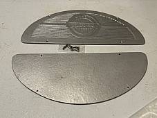 Harley Knucklehead Panhead Deluxe Aluminum Footboard Plates Mats w/ Rivets