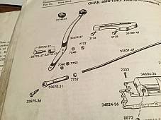 Harley 2206-37 Hand Shift Lever Stud & Bushing Knucklehead WL 1947-73 Parkerized