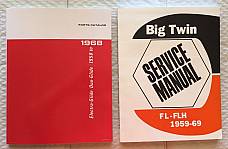 Harley Panhead 58-68 Parts Book & Service Manual Combo ’58-’65