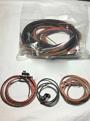 Harley WL 45 19481952 Wiring Harness W/ Wired Tail Lamp Harness & Switches USA