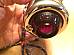 Harley Guide DH49 Bullet Lamps Fish Eye 6855258A W/ Red Lenses & Bracket