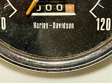 Harley 1977 Shovelhead Speedometer MFR 9/76 Stewart-Warner FLH FX 120 MPH 1004 M