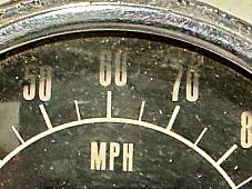 Harley 1977 Shovelhead Speedometer MFR 9/76 Stewart-Warner FLH FX 120 MPH 1004 M