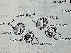 Harley 1957-58 Tank Emblem Rivet Kit Panhead Sportster Servi 61795-57 61797-57