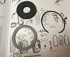 Harley Knucklehead UL VL JD Tail Lamp Gasket & Clip Kit 1925-38 5056-20 5067-25