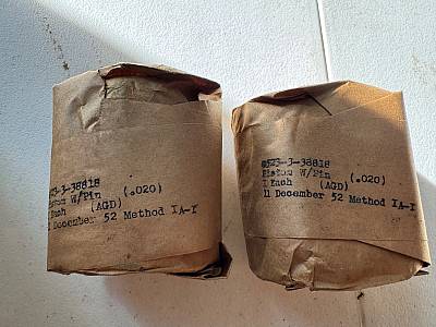 Harley NOS 25329E WL WLA WLC DL RL  Servicar Complete Piston Kits .020 192973