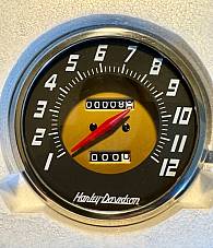 Harley Aftermarket Panhead Speedometer  2:1 Ratio 53-55 67004-53 w/ Logo