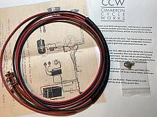 Harley 1939-1947 Tail Lamp Light Wiring Harness Wire Kit Solid Colors 4704-39B