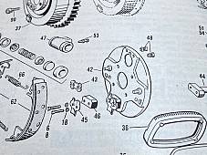 Harley Panhead Shovelhead Wheel Cylinder Mount Kit 1958-72 OEM# 41742-58 USA