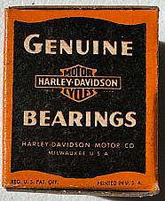 Harley NOS 414-37H, 24673-37 WL WLA WLC Servicar RH Crank Bearing .0006 1937-73