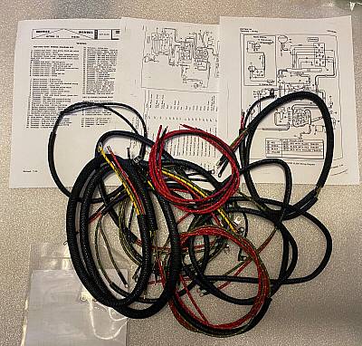 Harley 7032158 Panhead DuoGlide 196164 Wiring Harness Dual Point & Coil USA