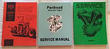 Harley Panhead 48-57 Parts Book Service Manual & Shop Dope 3 Combo ’48-‘57