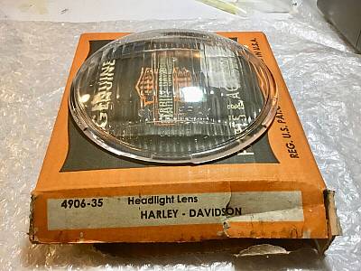 Harley CycleRay Headlamp Lens Knucklehead VL WL UL RL 1935 to 59 #23 Top Mold #