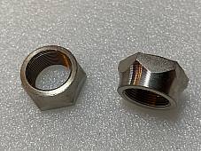 Harley JD Front Hub Cone Nuts Axle 1916-1920 Nickel Replaces OEM# 3929-16 USA