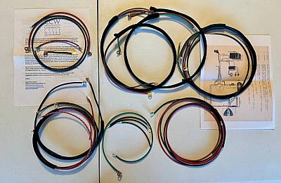 Harley Knucklehead 4145 Premium Wiring Harness Correct Terminals Cotton Loom