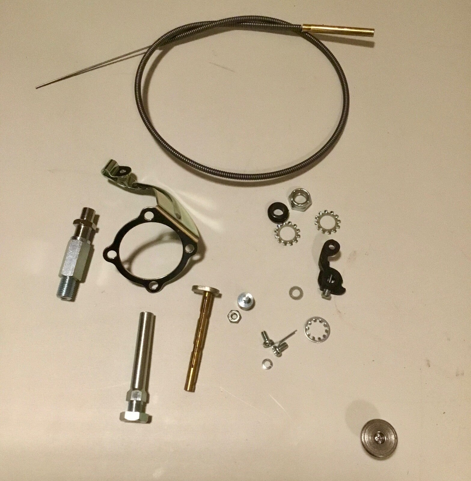 Harley Knucklehead Panhead WL UL Dash Mount Gentlemen's Choke Lever Kit 14200-46