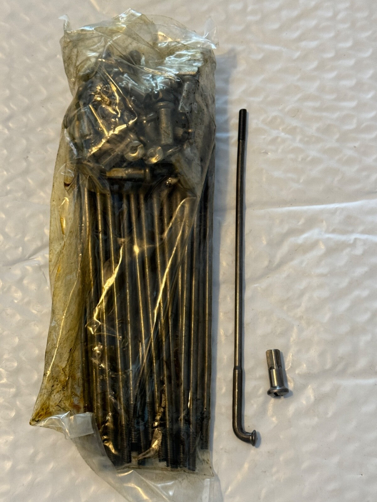 Harley Knucklehead Panhead 16" Raw Steel Star Hub Spokes OEM 43032-40 40-72