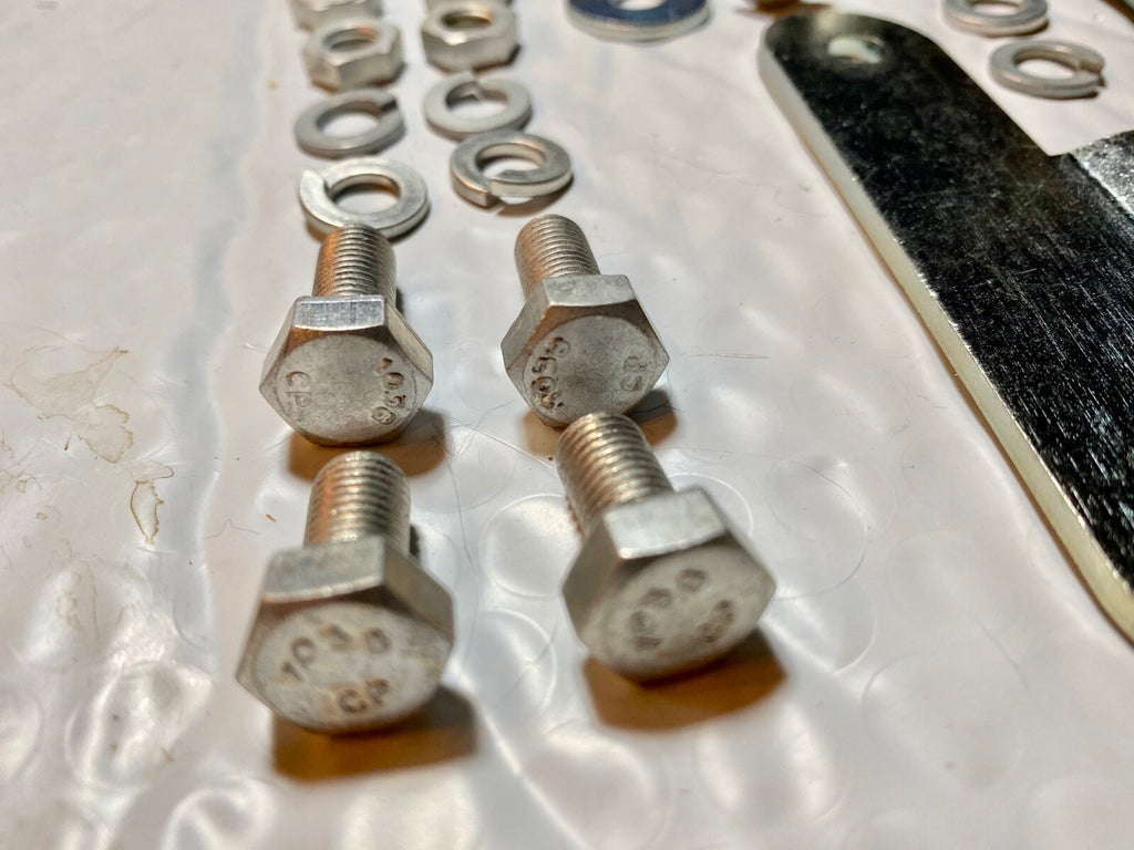 Harley Panhead Windshield Mounting Brackets w/ Extensions CP Bolts 1949-59 USA 