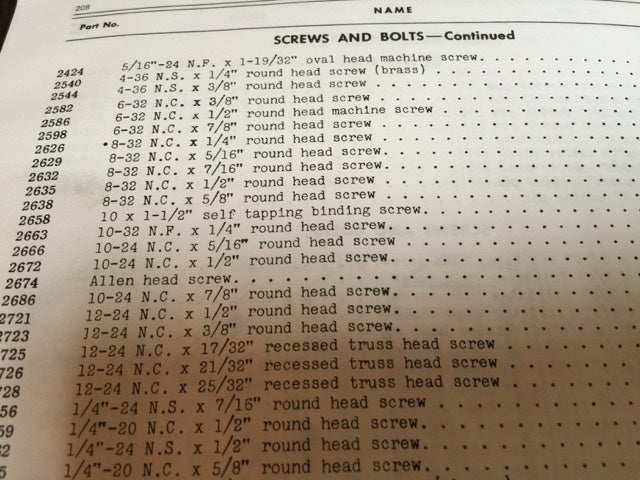 Harley Panhead Valve Cover Screws Kit 1951-1954 EL FL OEM 2674 2678 7021
