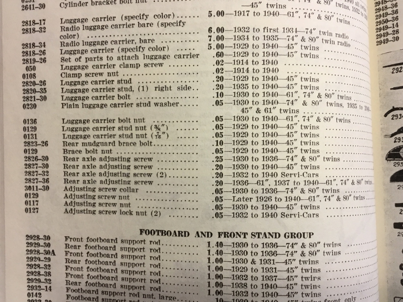 Harley VL Rear Axle Adjusters & Sleeve 1930-36 OEM# 2826-30, 3011-30