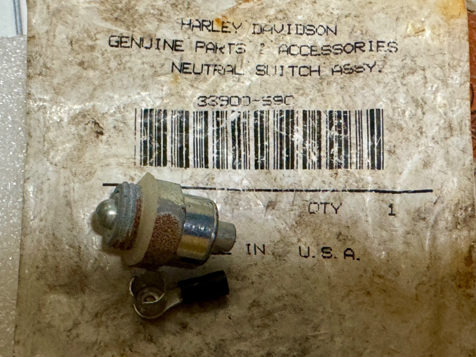 Harley NOS OEM 33900-59C Neutral Safety Switch FL FX 1959-1998