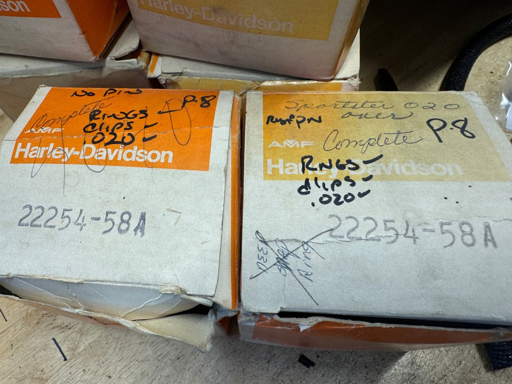 Harley NOS OEM# 22254-58A Sportster XLH XLCH Pistons .020 1958-71