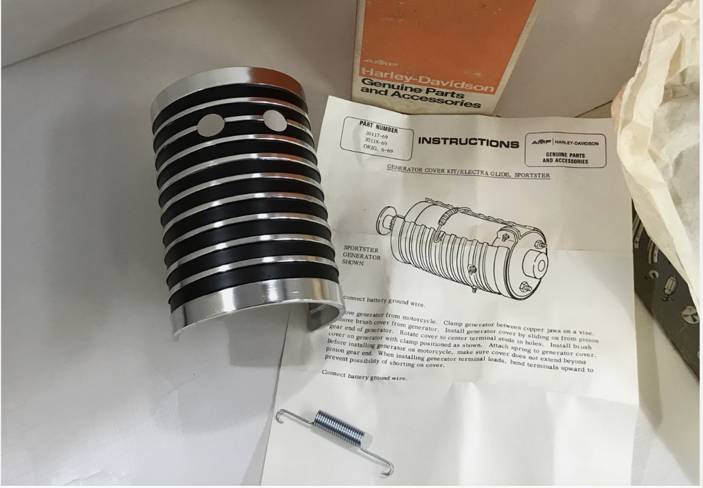 Harley NOS OEM 30116-69 Accessory Generator Cover Spring 1958-1981 XL Pan Shovel