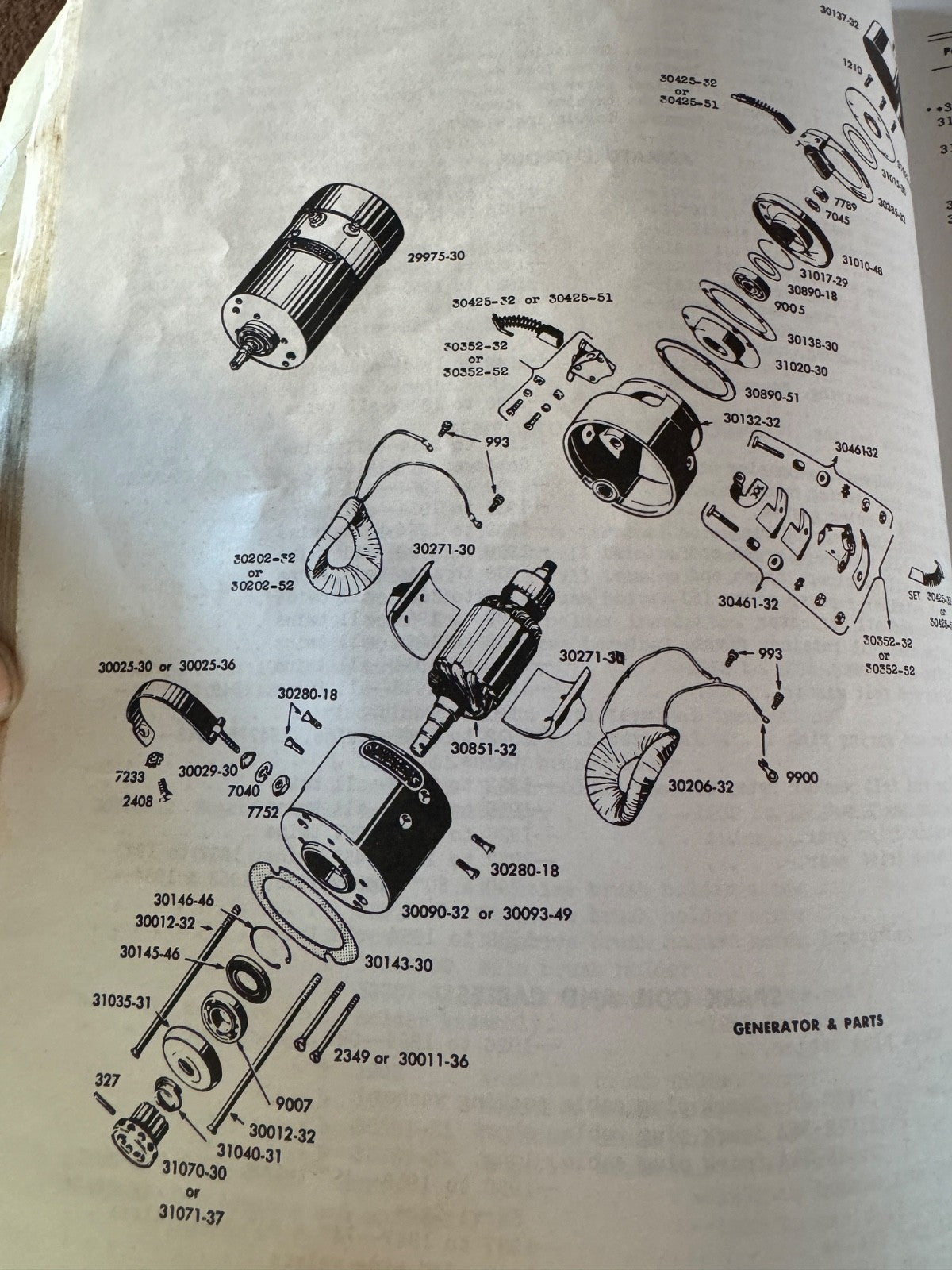 Harley NOS OEM 30425-51 Generator Three Brush Kit 1951-1957 Model 51 52 Panhead