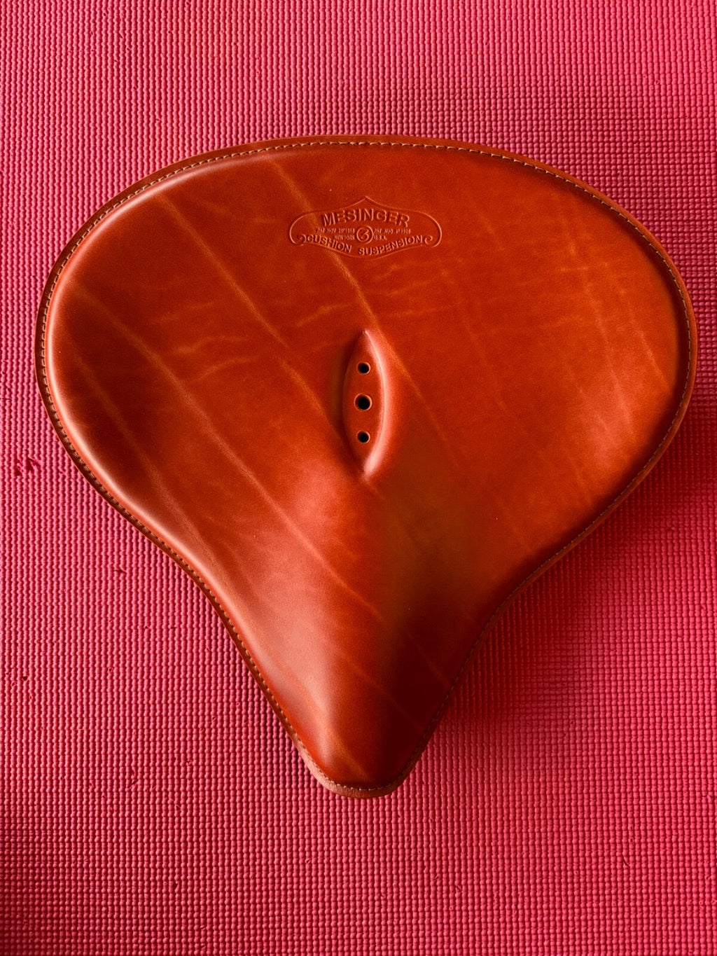 Harley 3181-25 JD VL RL C Single Mesinger #3 Tan Saddle Seat  Distressed Top