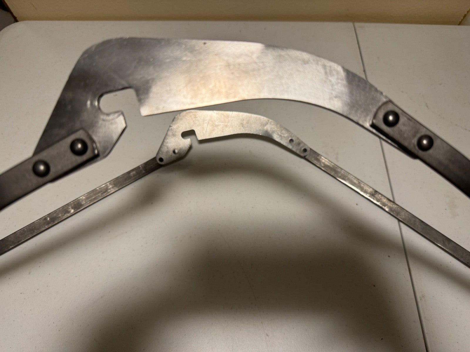 Harley 3726-40 UA ELC WLC Big Twin Military Front Fender Brace Set 1940-45