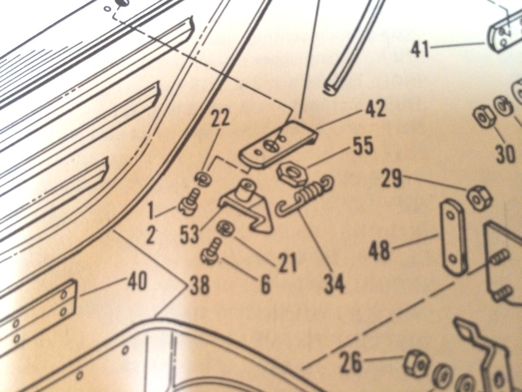 Harley Servicar Box Handle Spring 1967-1973 40503-63