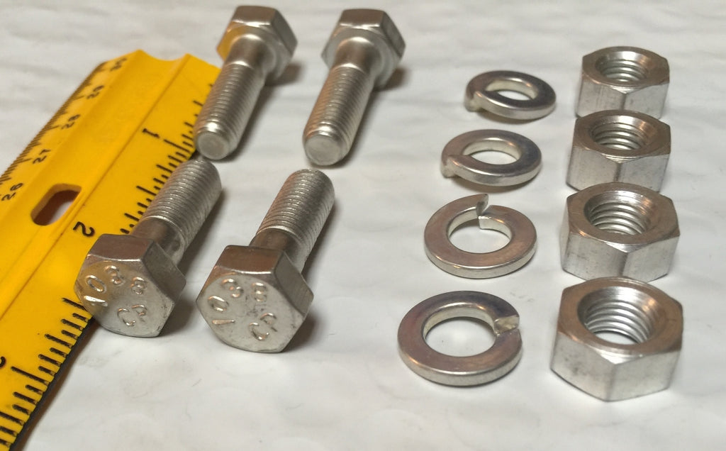 Harley CP-1038 5/16”-24 x 1" Bolts w/ Nuts & Lock Washers Qty 4 OEM 4000