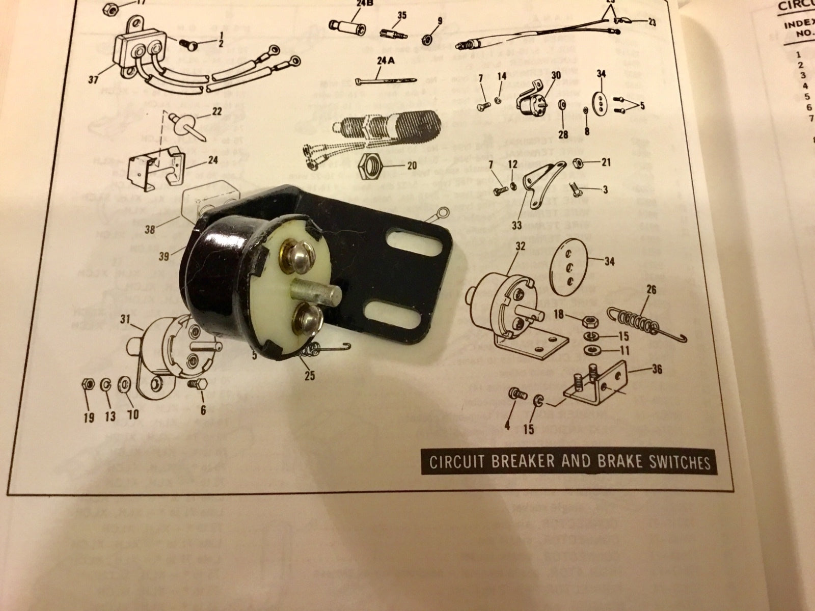 Harley NOS OEM Sportster Brake Light Switch # 72004-75 1975-78