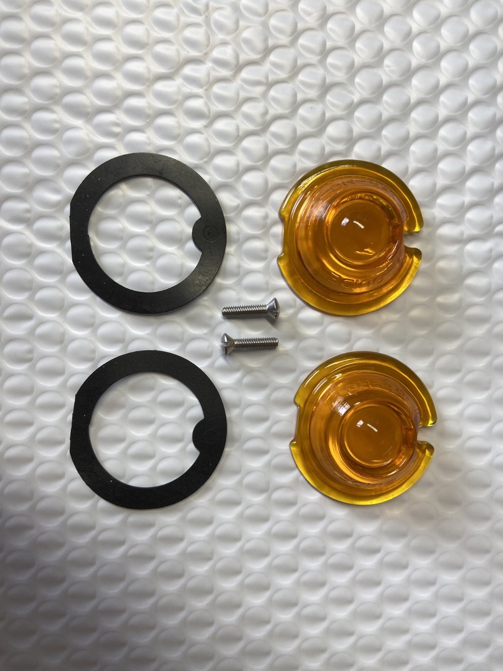 Harley Guide DH-49 P-H7 Bullet Lamp Fish Eye Lens, Gasket & Screw OEM 68521-38