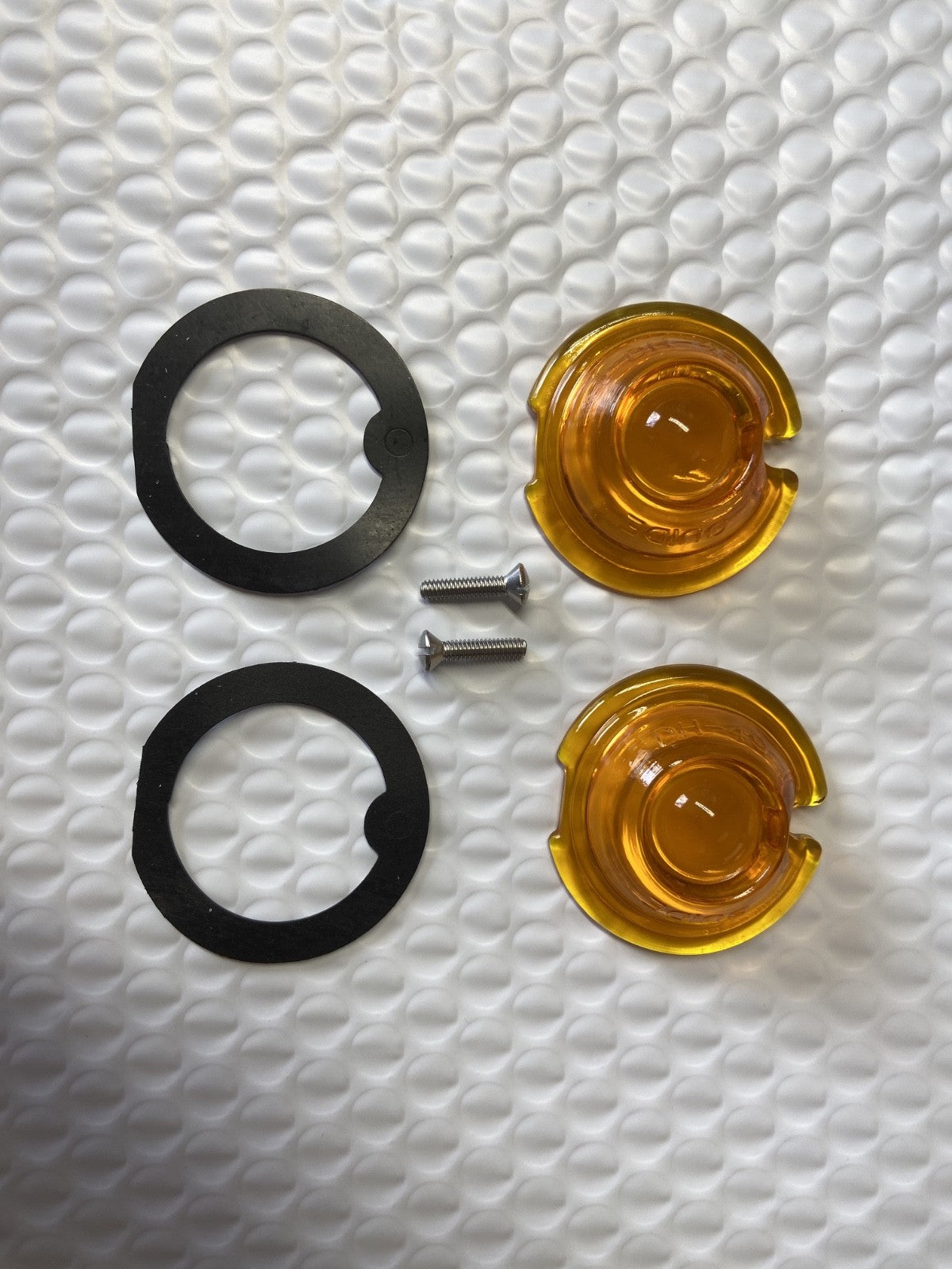 Harley Guide DH-49 P-H7 Bullet Lamp Fish Eye Lens, Gasket & Screw OEM 68521-38