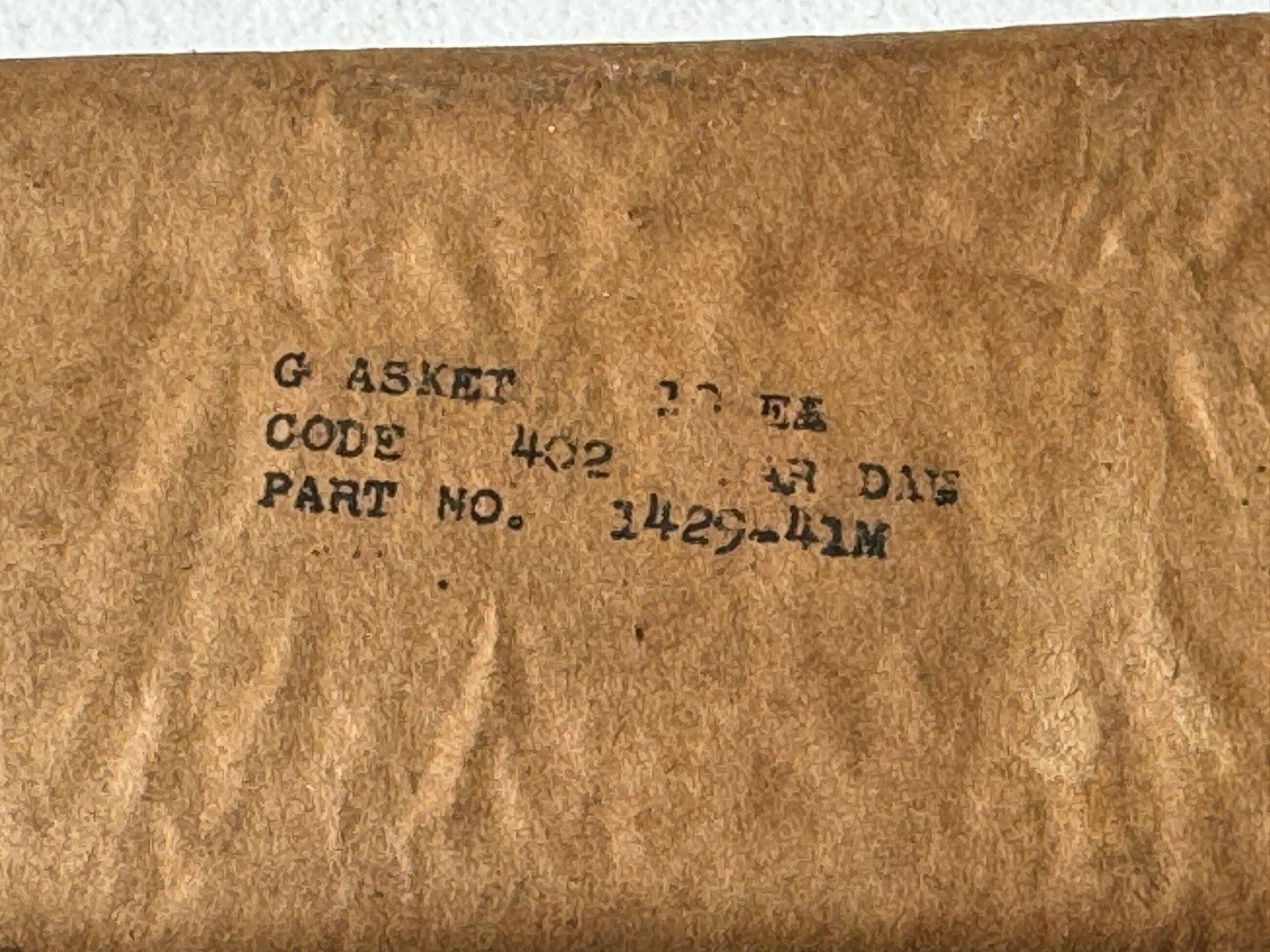 Harley NOS 1429-41M Oil Bath Air Cleaner Oil Cup Cork Gasket WLA WLC Military