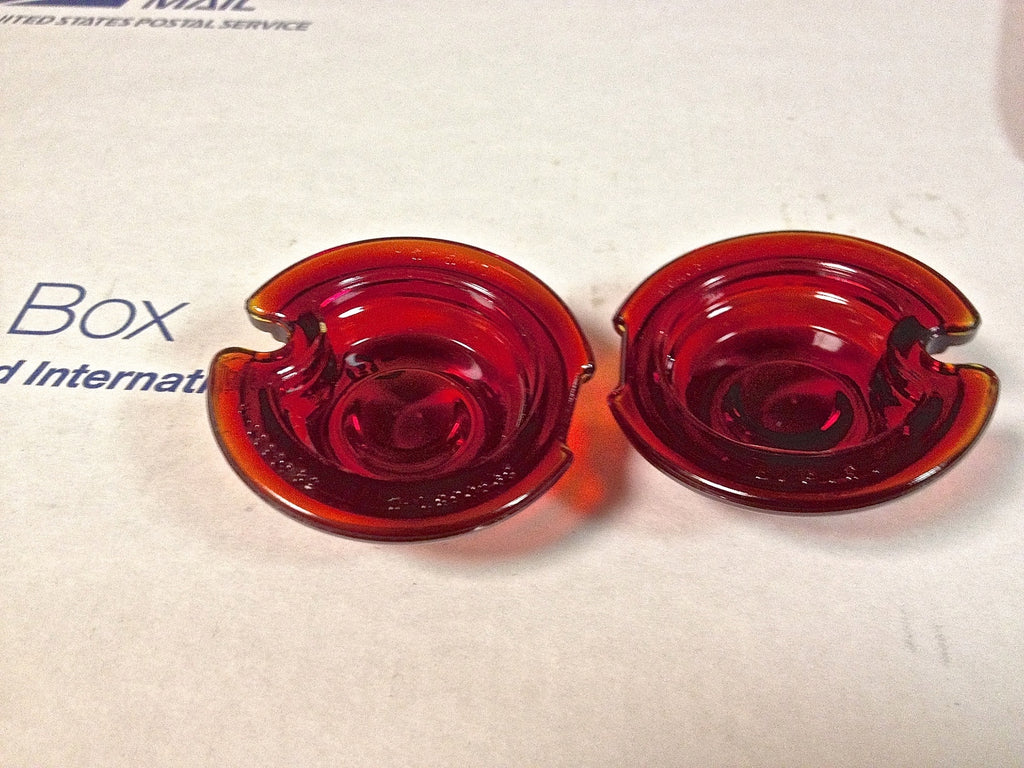 Harley Guide DH-49 Bullet Marker Red Fish Eye Lenses Replaces OEM 68570-50 Qty 2