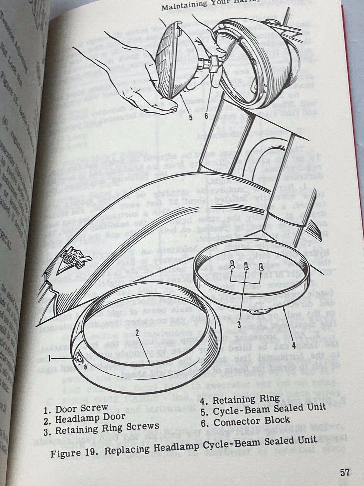 Harley Rider's Handbook Owner's Manual 1955-1957 Panhead EL FL Reprint