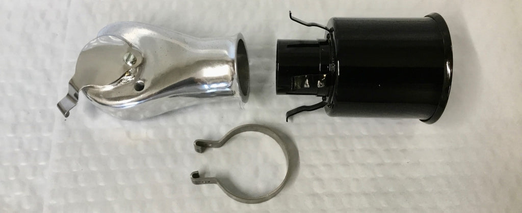 Harley JD DL RL VL Schebler Linkert Carburetor Air Cleaner & Clamp #1401-28