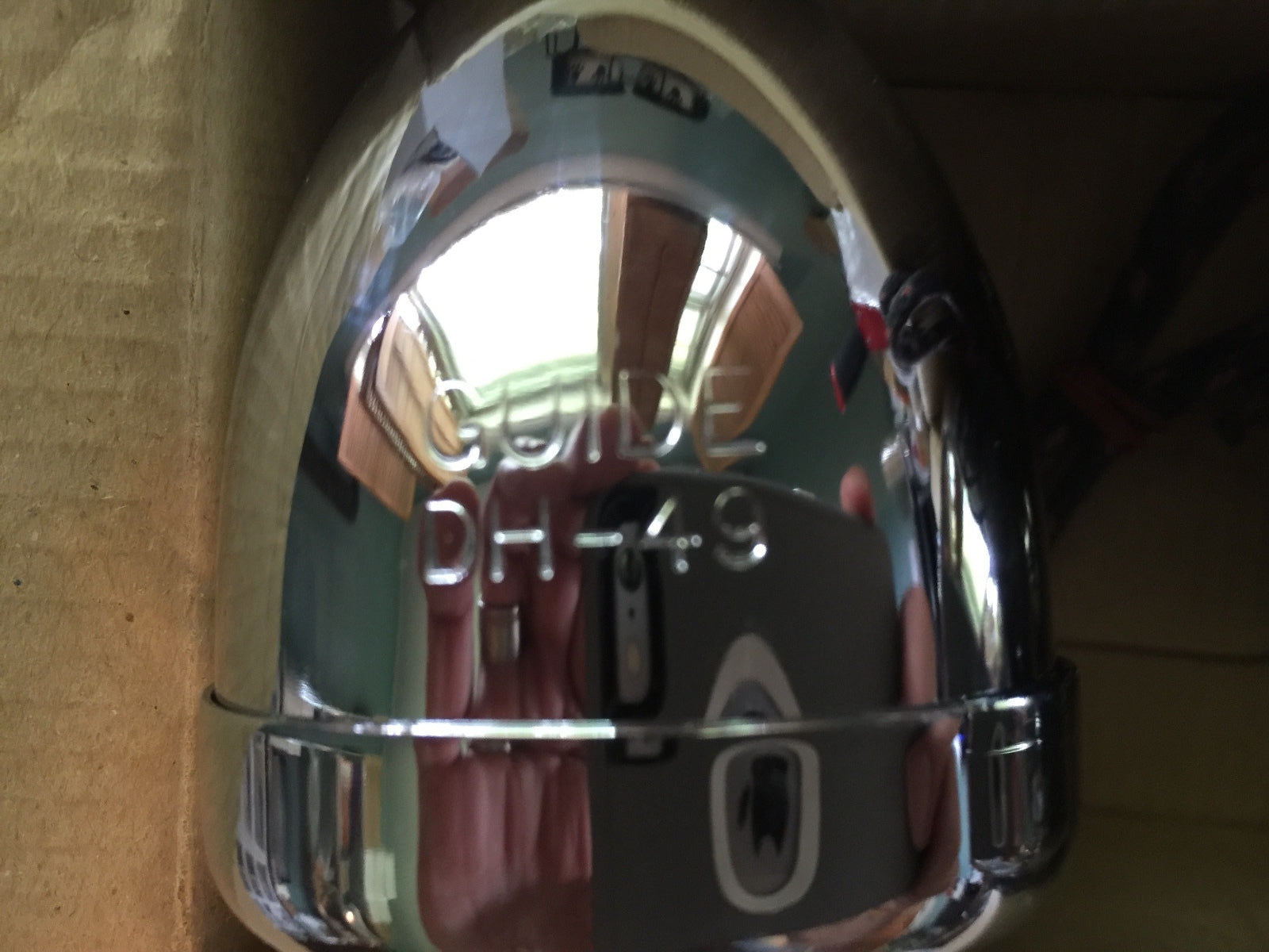 Harley Guide DH-49 Bullet Lamps Fish Eye 68552-58A W/ Clear Lenses & Bracket