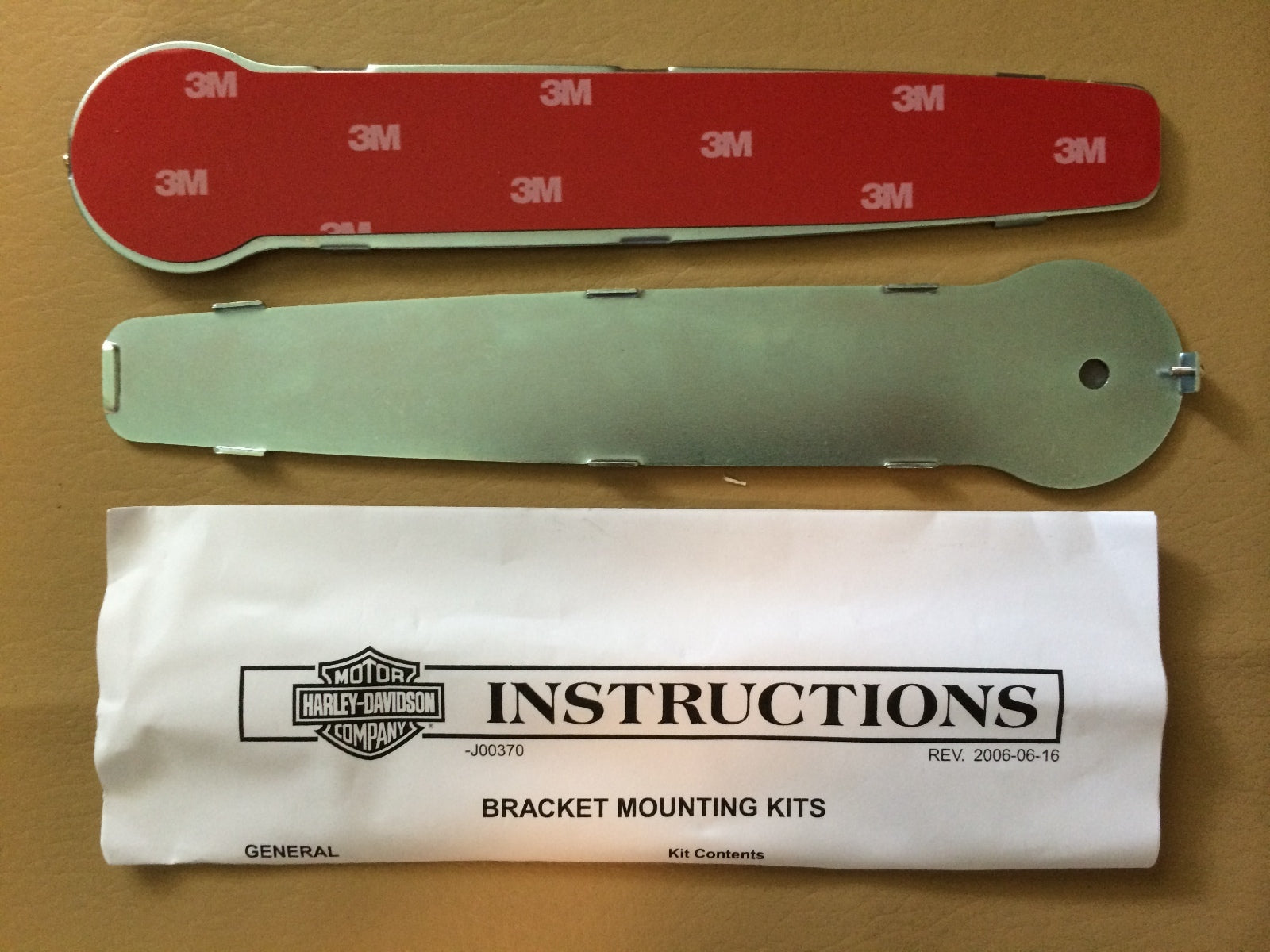 Harley OEM Knucklehead Panhead  47-50 Gas Tank Emblem Adhesive Mounts & Screws