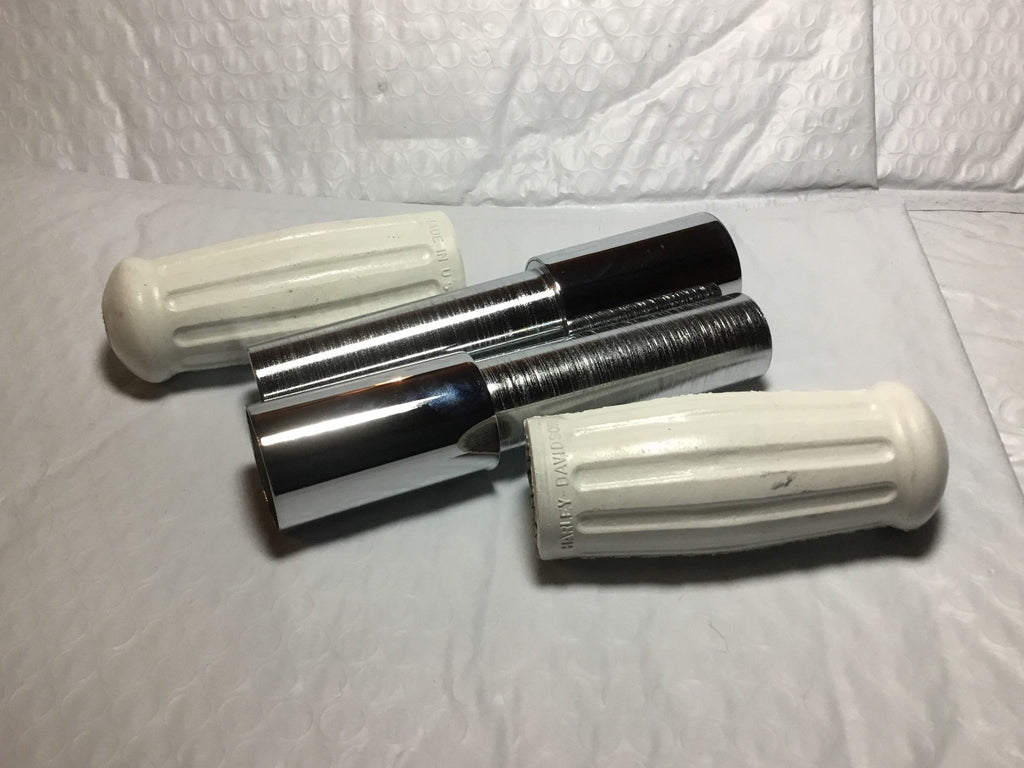 Harley Knucklehead WL VL Handlebar Spirals & White Grips 1935-48 OEM# 3312-35 