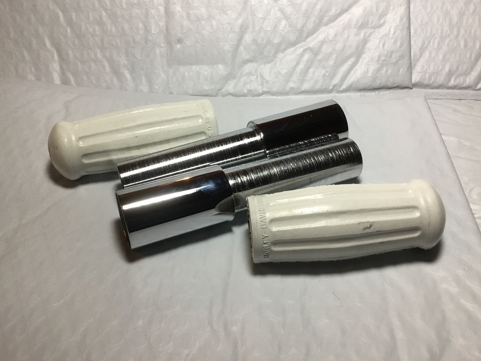 Harley Knucklehead WL VL Handlebar Spirals & White Grips 1935-48 OEM# 3312-35 