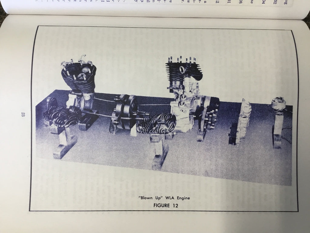 Harley WLA & XA Service Manual Mechanic's Hand Book Color 134 Pages 1943