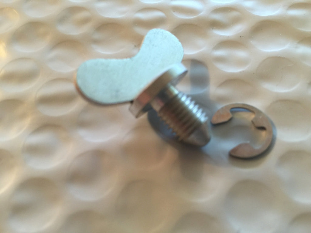 Harley Panhead Tool Box Wing Stud Screw & Clip 55-57 OEM# 64500-52A