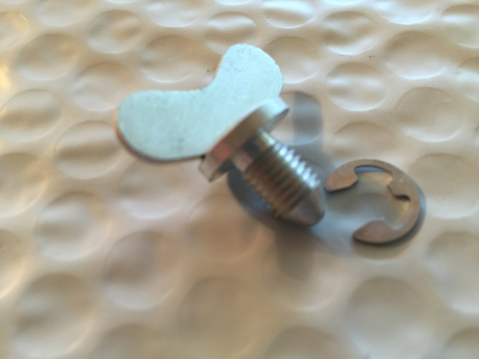 Harley Panhead Tool Box Wing Stud Screw & Clip 55-57 OEM# 64500-52A