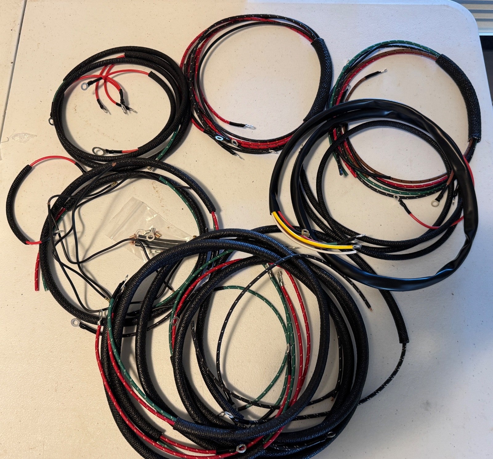 Harley Sportster XLH Wiring Harness Kit 1968-69 W/ Turn Signals Vinyl & Cotton0