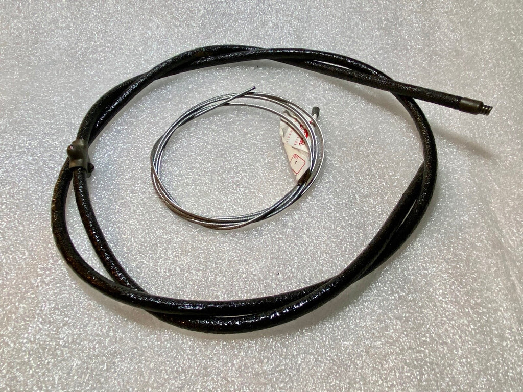 Harley 4143-30 46" EL UL WL Cloth Covered Front Brake Coil Cable 1939-48 Euro