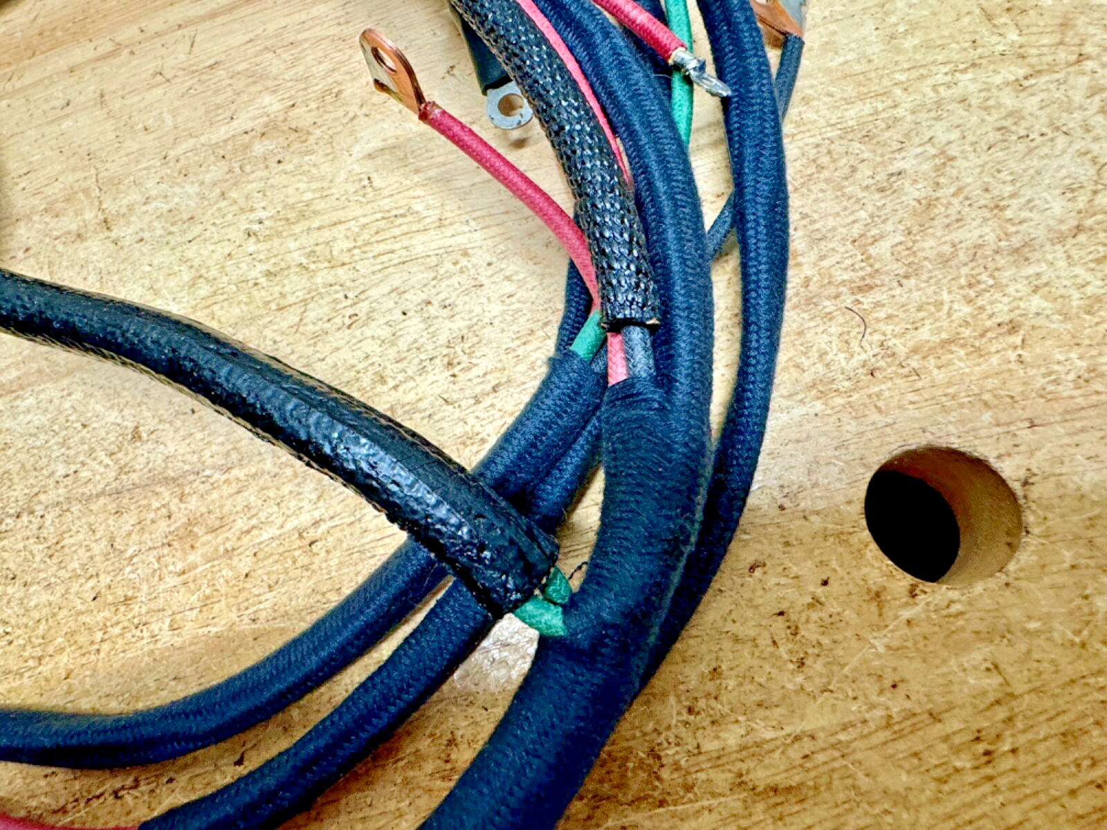 Harley 1942 XA Premium Wiring Harness Correct Soldered Terminals Cotton Loom USA