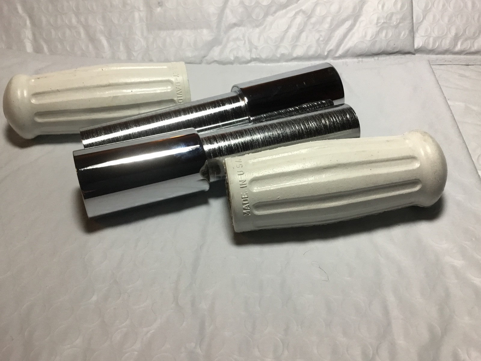 Harley Knucklehead WL VL Handlebar Spirals & White Grips 1935-48 OEM# 3312-35 